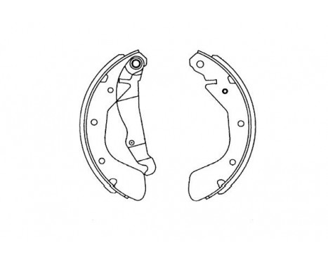 Brake Shoe Kit KBS-1408 Kavo parts