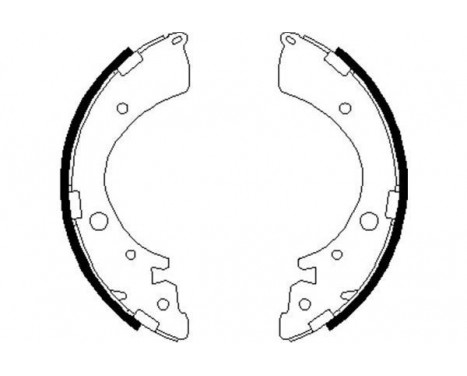 Brake Shoe Kit KBS-2907 Kavo parts, Image 2