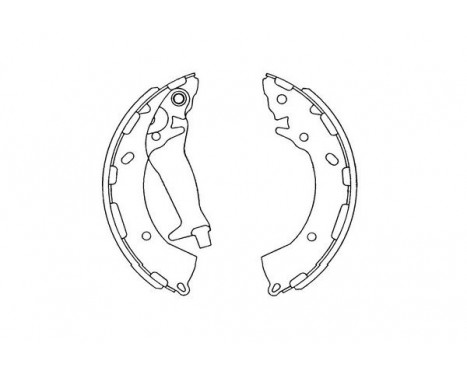 Brake Shoe Kit KBS-3409 Kavo parts