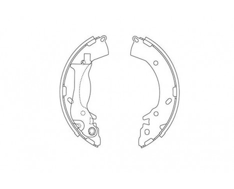 Brake Shoe Kit KBS-3419 Kavo parts