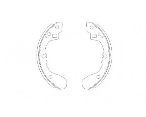 Brake Shoe Kit KBS-4403 Kavo parts