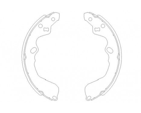 Brake Shoe Kit KBS-4404 Kavo parts