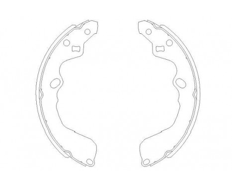 Brake Shoe Kit KBS-4404 Kavo parts, Image 2