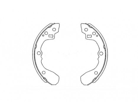 Brake Shoe Kit KBS-4407 Kavo parts