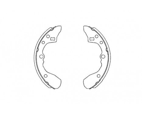 Brake Shoe Kit KBS-5409 Kavo parts, Image 2