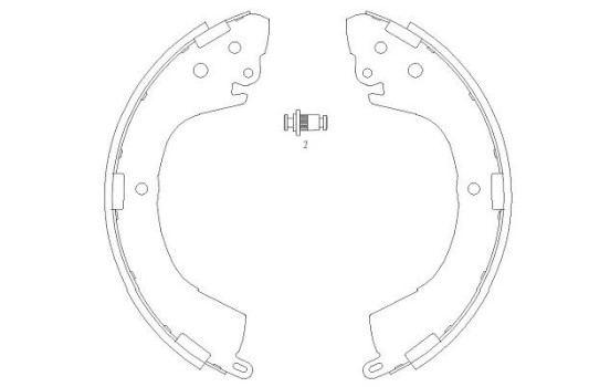 Brake Shoe Kit KBS-6406 Kavo parts