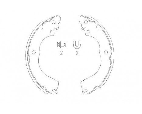 Brake Shoe Kit KBS-7416 Kavo parts