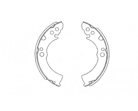 Brake Shoe Kit KBS-7421 Kavo parts