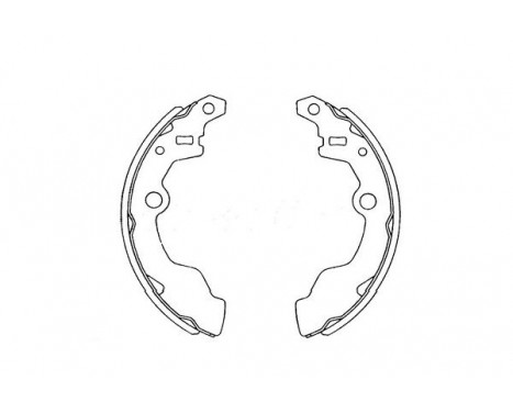 Brake Shoe Kit KBS-8401 Kavo parts