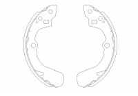 Brake Shoe Kit KBS-8905 Kavo parts
