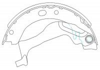 Brake Shoe Kit KBS-9909 Kavo parts