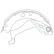 Brake Shoe Kit KBS-9909 Kavo parts