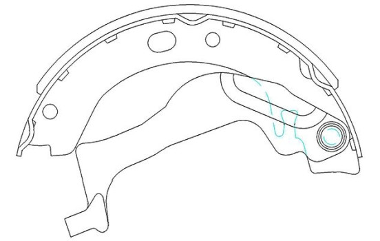 Brake Shoe Kit KBS-9909 Kavo parts