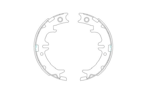 Brake Shoe Kit KBS-9910 Kavo parts