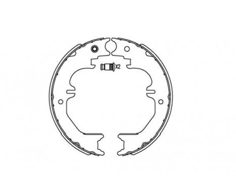 Brake Shoe Kit KBS-9923 Kavo parts