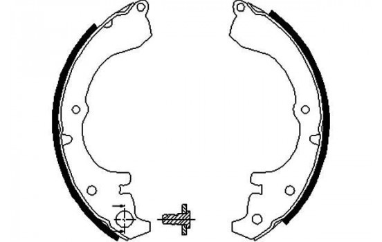 Brake Shoe Kit KBS-9928 Kavo parts