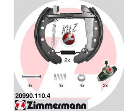 Brake Shoe Kit KIT Z, Image 2