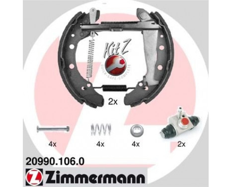 Brake Shoe Kit KIT Z, Image 2