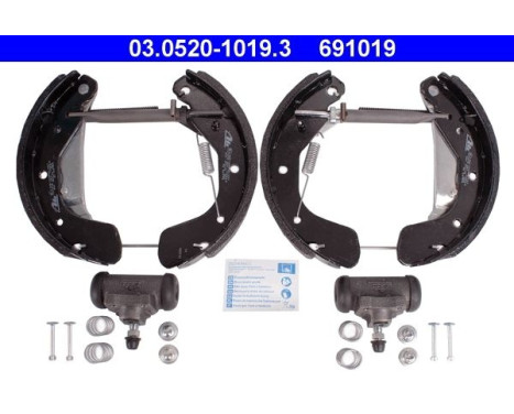 Brake Shoe Kit Original ATE TopKit 03.0520-1019.3, Image 2