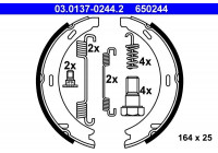 Brake Shoe Kit, parking brake 03.0137-0244.2 ATE