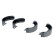 Brake Shoe Kit, parking brake 03.0137-0397.2 ATE, Thumbnail 2