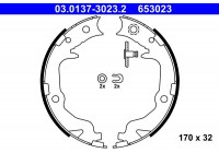 Brake Shoe Kit, parking brake 03.0137-3023.2 ATE