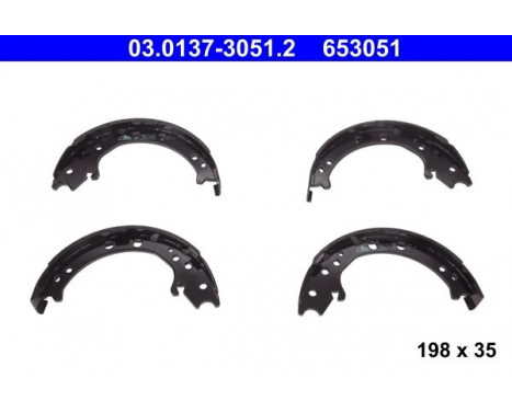 Brake Shoe Kit, parking brake 03.0137-3051.2 ATE, Image 2