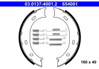 Brake Shoe Kit, parking brake 03.0137-4001.2 ATE