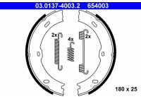 Brake Shoe Kit, parking brake 03.0137-4003.2 ATE