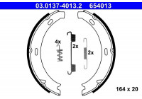 Brake Shoe Kit, parking brake 03.0137-4013.2 ATE
