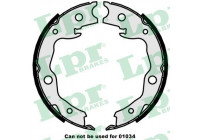 Brake Shoe Kit, parking brake 09870 Lpr
