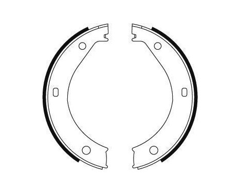 Brake Shoe Kit, parking brake 8805 ABS