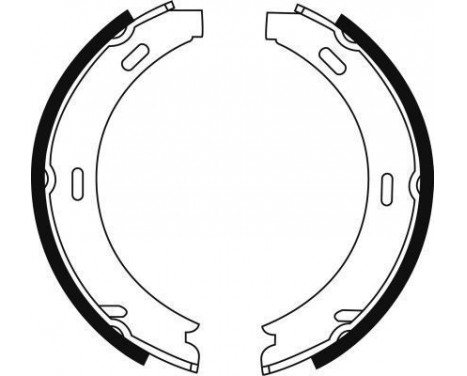 Brake Shoe Kit, parking brake 8902 ABS