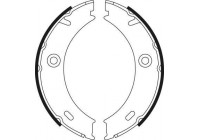 Brake Shoe Kit, parking brake 9022 ABS