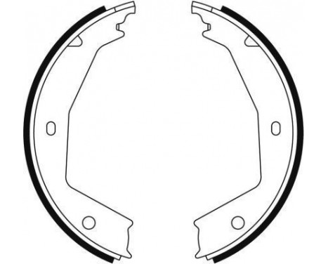 Brake Shoe Kit, parking brake 9060 ABS