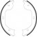 Brake Shoe Kit, parking brake 9109 ABS