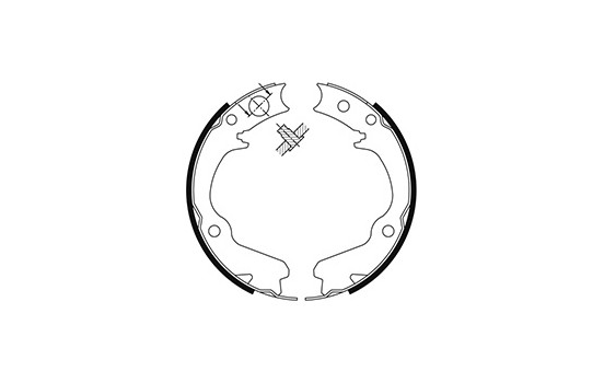 Brake Shoe Kit, parking brake 9116 ABS, Image 2