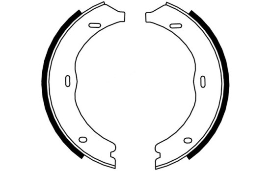Brake Shoe Kit, parking brake 9176 ABS
