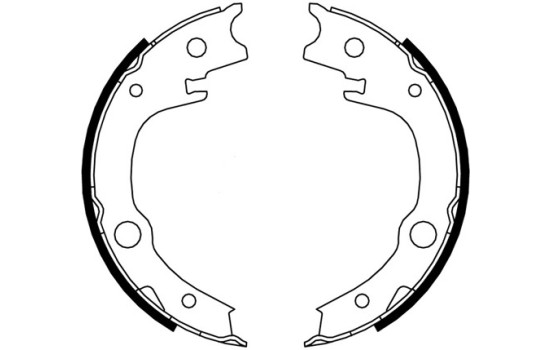Brake Shoe Kit, parking brake 9182 ABS