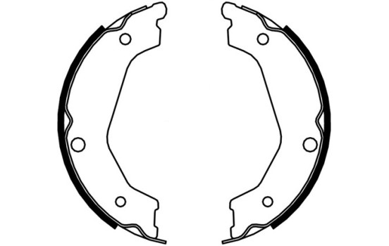 Brake Shoe Kit, parking brake 9196 ABS