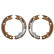 Brake Shoe Kit, parking brake ADG04130 Blue Print