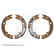 Brake Shoe Kit, parking brake ADG04130 Blue Print, Thumbnail 2