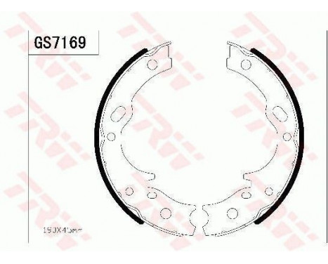 Brake Shoe Kit, parking brake GS7169 TRW