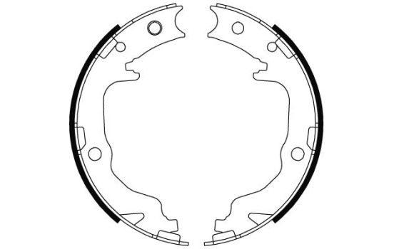 Brake Shoe Kit, parking brake GS8804 TRW, Image 2