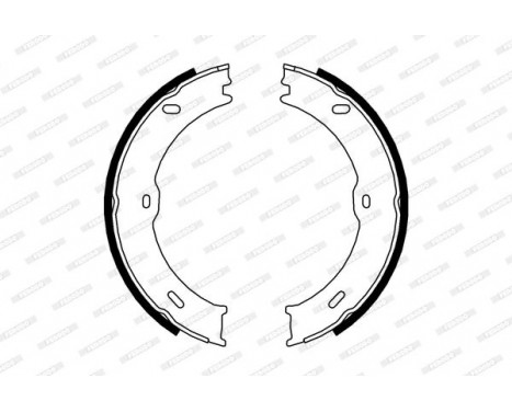 Brake Shoe Kit, parking brake PREMIER FSB4001 Ferodo