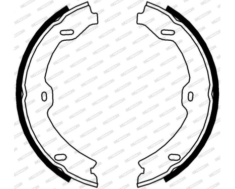Brake Shoe Kit, parking brake PREMIER FSB4002 Ferodo, Image 3