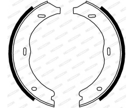 Brake Shoe Kit, parking brake PREMIER FSB4003 Ferodo, Image 2