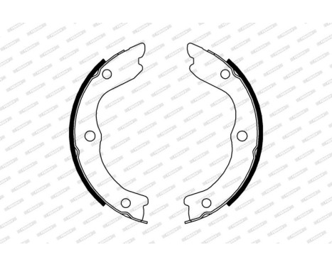 Brake Shoe Kit, parking brake PREMIER FSB4004 Ferodo, Image 2