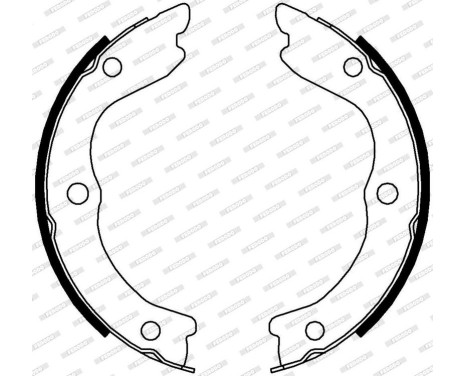 Brake Shoe Kit, parking brake PREMIER FSB4004 Ferodo, Image 3