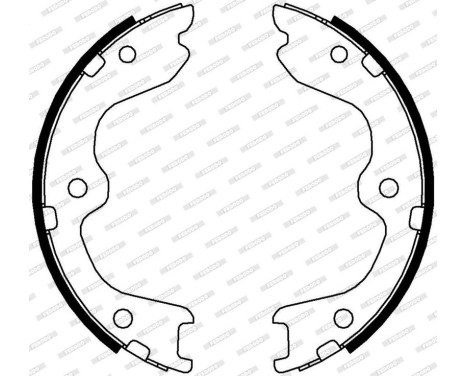 Brake Shoe Kit, parking brake PREMIER FSB4005 Ferodo, Image 3